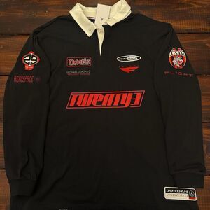 Nike Air Jordan Patchwork Rugby Polo Shirt